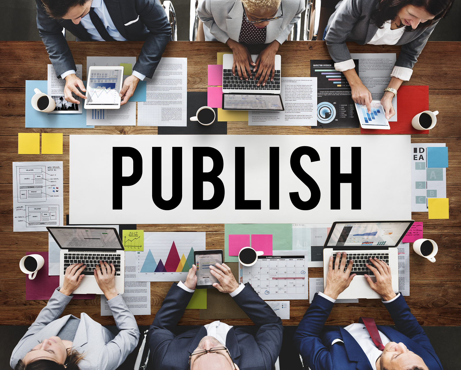 Publish Article Content Media Post Produce Write Concept